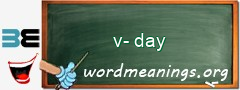 WordMeaning blackboard for v-day